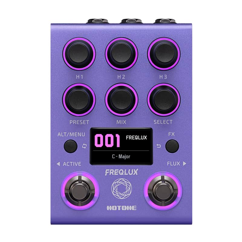HOTONE Professional Triple Polyphonic Pitch Shifter & Intelligent Harmonizer Pedal, 32-bit High-Fidelity DSP, Stereo I/O, MIDI/EXP Control, Flux Glide Technology 300 Presets,NP-200 image 1