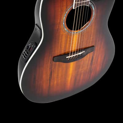 Ovation CS28P-KOAB-G Celebrity Series Traditional Plus Super Shallow Acoustic-Electric Guitar Koa Burst image 7