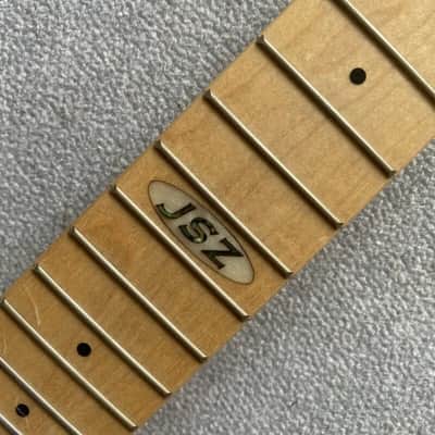 Maple Wood Short Scales Guitar Neck with 24 Frets Fingerboard image 8