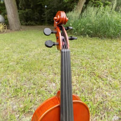 Crow Creek Fiddles Handmade Professional Violin, Red-Brown, With Beautifully Flamed Maple! image 13