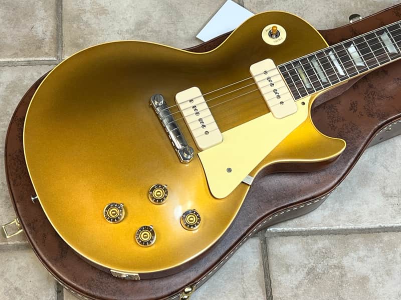 2025 Gibson Custom 1954 Les Paul Goldtop Reissue VOS Electric Guitar Double Gold image 1