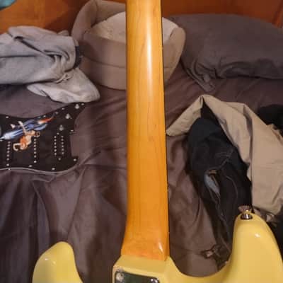 Custom Strat styled locking tuners thick straight neck tremolo image 5