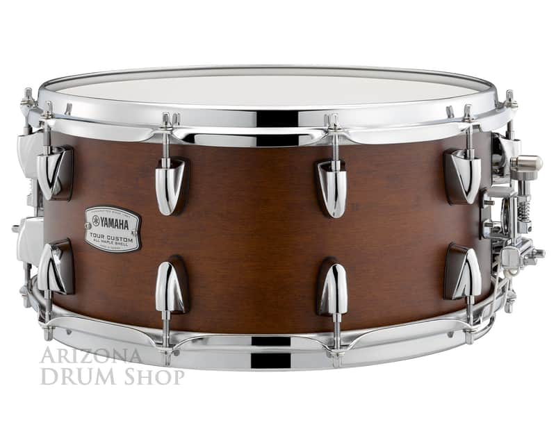 Yamaha Tour Custom Maple 14 x 6.5 Snare Drum TMS1465CHS Chocolate Satin - In Stock image 1