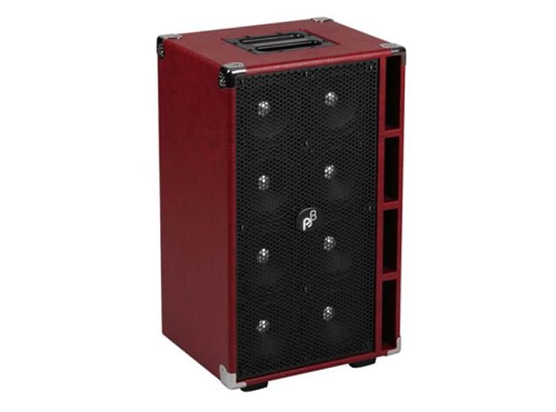 Phil Jones Bass Piranha C8 Compact 8x5" Bass Speaker Cabinet (Red) image 1
