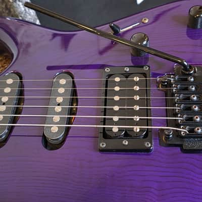 ESP The Mirage Custom Strat HSS Purple Ash MIJ Japan RARE Pre-Fender Deluxe image 7