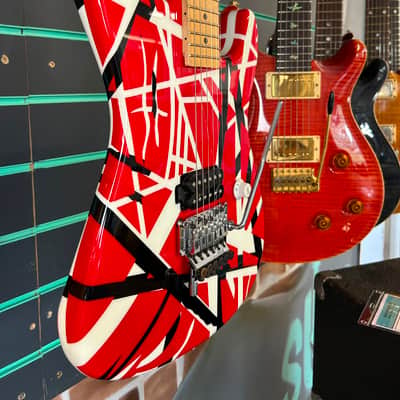 Charvel EVH Art Series Red/White/Black Stripe 2006 Electric Guitar image 3