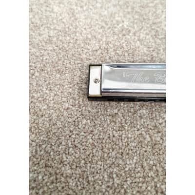 JHS The Blues Harmonica Key A - Like New w/ Hard Case image 4