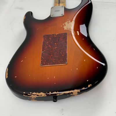 LsL Instruments Saticoy Mick Mars Tribute MM 3 Tone Sunburst Heavy Age Floyd Rose - Brand New with case image 15