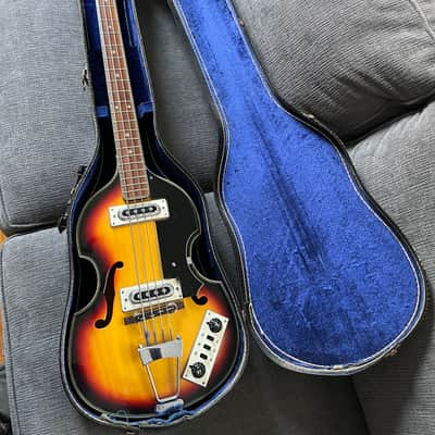 Greco Violin Bass Sunburst 1960s image 2