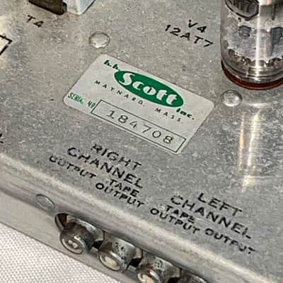 1960's HH Scott LT-110 Vacuum Tube Stereo Multiplex Tuner Silver Faceplate image 9