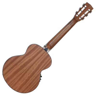 HEX BB200E M/BT Travel Mini Acoustic Guitar Black Satin Fishman Preamp Pickup Slotted Headstock image 2