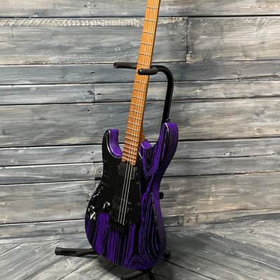 ESP/LTD Left Handed LSN1000HTMPURBLASTLH SN-1000 HT Electric Guitar- Purple Blast image 4