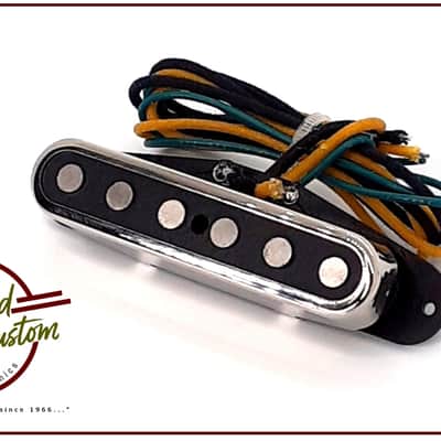 Hoagland Custom "Twisted Tele" Style Neck Pickup w/Open Magnets Chrome Cover image 1
