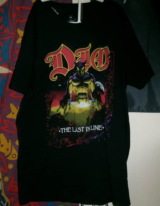 dio the last in line s unisex near mint tee - holy diver we rock hard rock black sabbath rainbow elf image 1