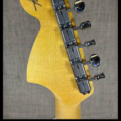 Fender Custom Shop '66 Strat,  DLX CLOSET CLASSIC - Faded Aged Candy Apple Red image 8