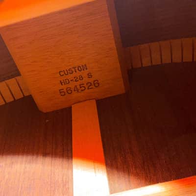 1995 Martin Custom HD-28 S 12-Fret Slotted LR Baggs Acoustic Guitar Natural + OHSC image 23