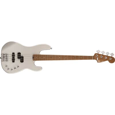 Charvel Pro-Mod San Dimas Bass PJ IV 4-String Bass Caramelized Maple Neck w/ Dimarzio Pickups - Platinum Pearl image 4