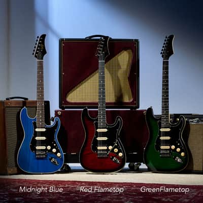 Beginner Electric Guitar Kit w/ Headphone Amp, Padded Gig Bag, Headphones - Sky Blue image 6