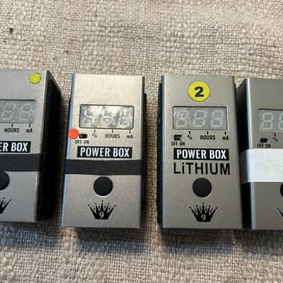 4x Big Joe Stomp Box Company Lithium Rechargeable Power Supply PB-107. Used on tour and signed by Steve Vai image 1