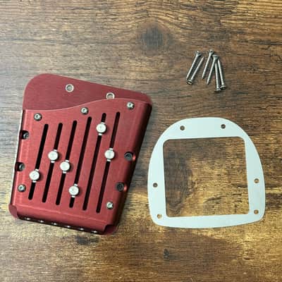 Hardtail Behind Bridge Tuner for Jazzmaster and Jaguar Guitars - Red Anodized image 1