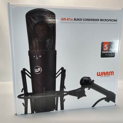 Warm Audio WA-87 R2 Large Diaphragm Multipattern Condenser Microphone - Black image 1