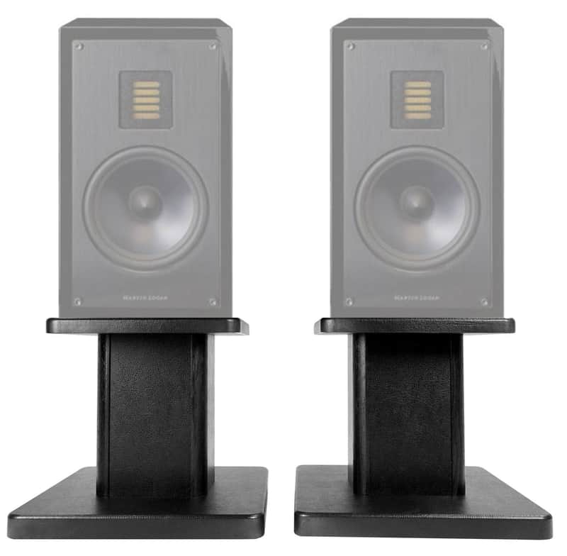 8” Black Bookshelf Speaker Stands For Pair MartinLogan LX16 Bookshelf Speakers image 1