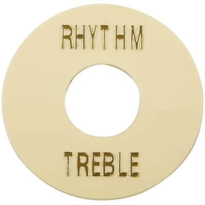 NEW Les Paul Selector Switch Plastic Plate MIJ Toggle Cover Treble Rhythm IVORY image 1