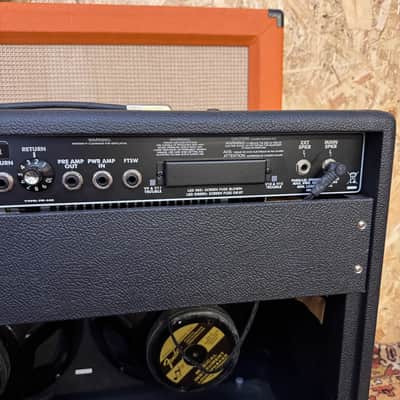 Vintage 1990s Fender Twin Amp Blackface 2x12 Valve Amplifier Combo w/ Footswitch image 10