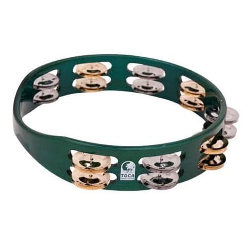 Toca ColorSound Tambourine, 10 Green image 1