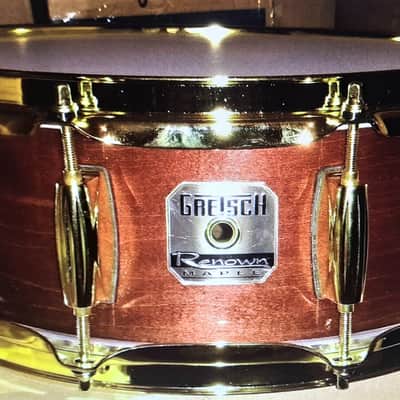 SNARE DRUM "RENOWN" BADGE MAPLE W/ REINFORCEMENT-RINGS - STOUT! FREE SHIP TO CUSA! image 7