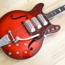 1963 Airline Harmony H78 Vintage Electric Guitar Black Keys Gold Foils H76 H77