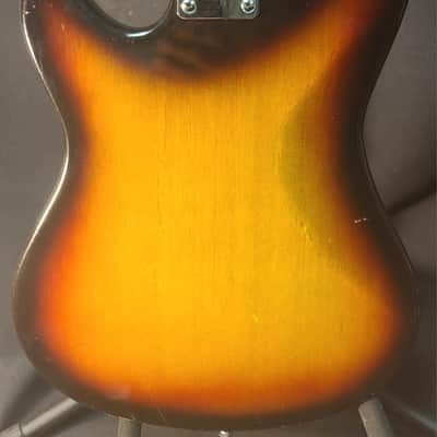 Guyatone Short scale 1960,s to early 1970's - Tobacco brown burst image 6