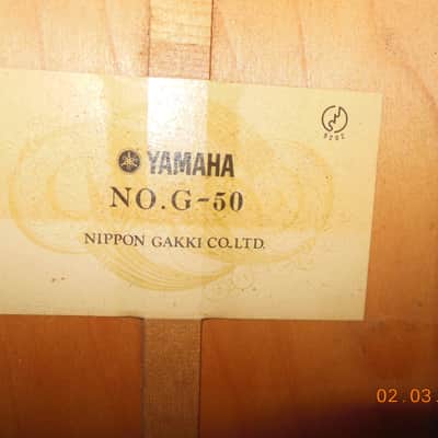 Yamaha G50 Vintage Classical Guitar 1967-69 Anitique Natural image 9