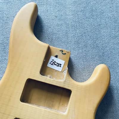 Tiger Maple Top Basswood 4 String Stingray Style Bass Body image 2