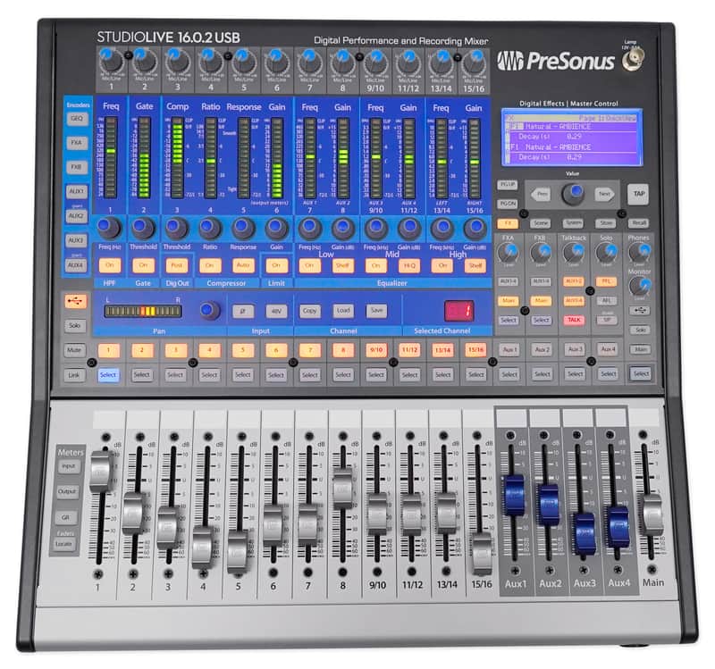 Presonus StudioLive 16.0.2 USB: 16x2 Live/Recording Digital Mixer w/ Interface image 1