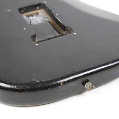 1979 Vintage Fender Stratocaster ~Killer RELIC~ Factory BLACK Ash BODY Strat USA 1970s CBS Era image 15