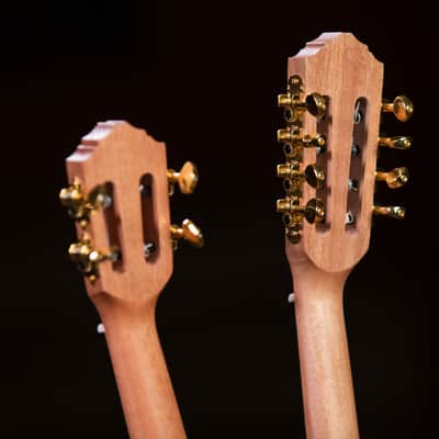 Ortega HYDRA Custom Built Series Ovangkol Top Mahogany Double-Necks 4/8-String Acoustic-Electric Tenor Ukulele w/Gig Bag image 15