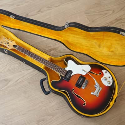 1968 Mosrite Celebrity I Vintage Hollowbody Electric Guitar w/ Case image 21