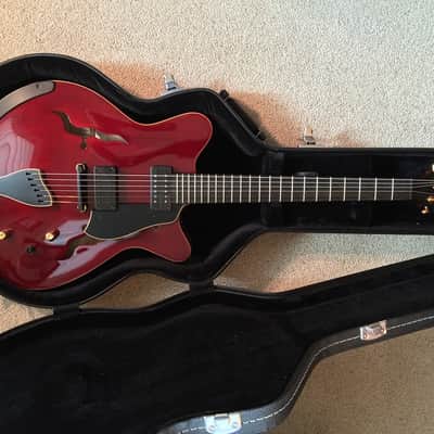 Moffa Arch Lorraine Electric Archtop Guitar - MINT - Red Violin Style Finish image 8