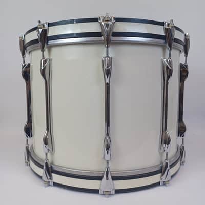 Yamaha 14x20" Field Corps Bass Drum 10-Lug MB820U Piano White Wrap Japan Vintage image 3