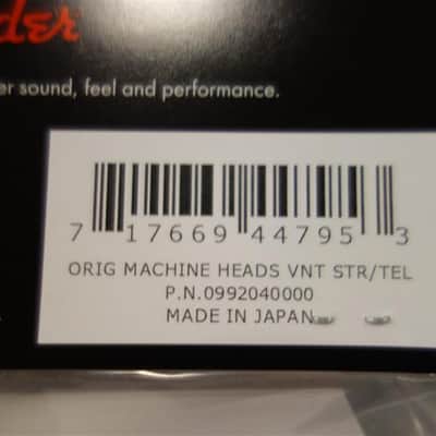 Fender American Vintage Stratocaster/Telecaster Tuning Machines (Nickel) (6) image 3