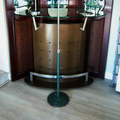 Vintage RARE 1920's cast iron deco model microphone floor stand Atlas Shure Electro Voice RCA # 2 image 1