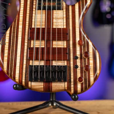 Shawn May Custom Rainbow 6-String Short Scale Bass image 4