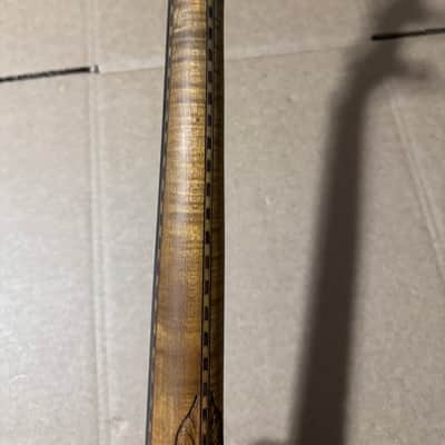 Vintage La Scala Grande Tenor Banjo w/ Original Case Ornate Inlays image 15