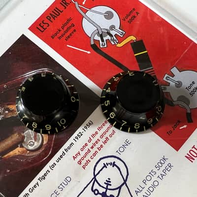 General Vintage Tone Master of Edad Black "CAB" Butyrate Black Tophats - Black CAB Edad image 3