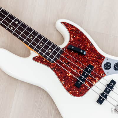 2006 Fender American Vintage '62 Jazz Bass Olympic White w/ Lindy Fralin Split Jazz Pickups image 7