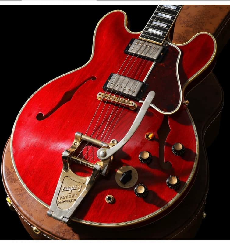 Gibson Custom Shop Noel Gallagher '60 ES-355 Murphy Lab Aged 2022 - 2024 - Sixties Cherry image 1