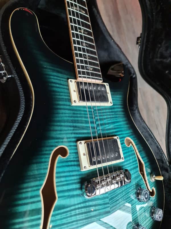Used PRS SE Hollowbody Peacock Blue image 1