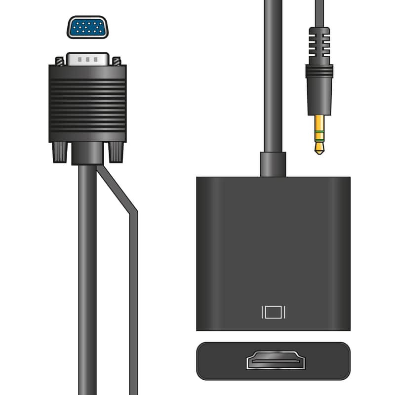 Avlink Adaptor Lead Kit VGA Port Plug HDMI Socket image 1