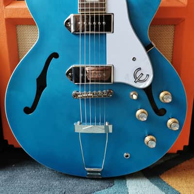 Epiphone Casino Worn 2021 Worn Blue Denim image 5